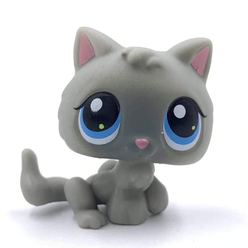 Rare original pet Bobble head toy cat #66 light grey Baby Kitty