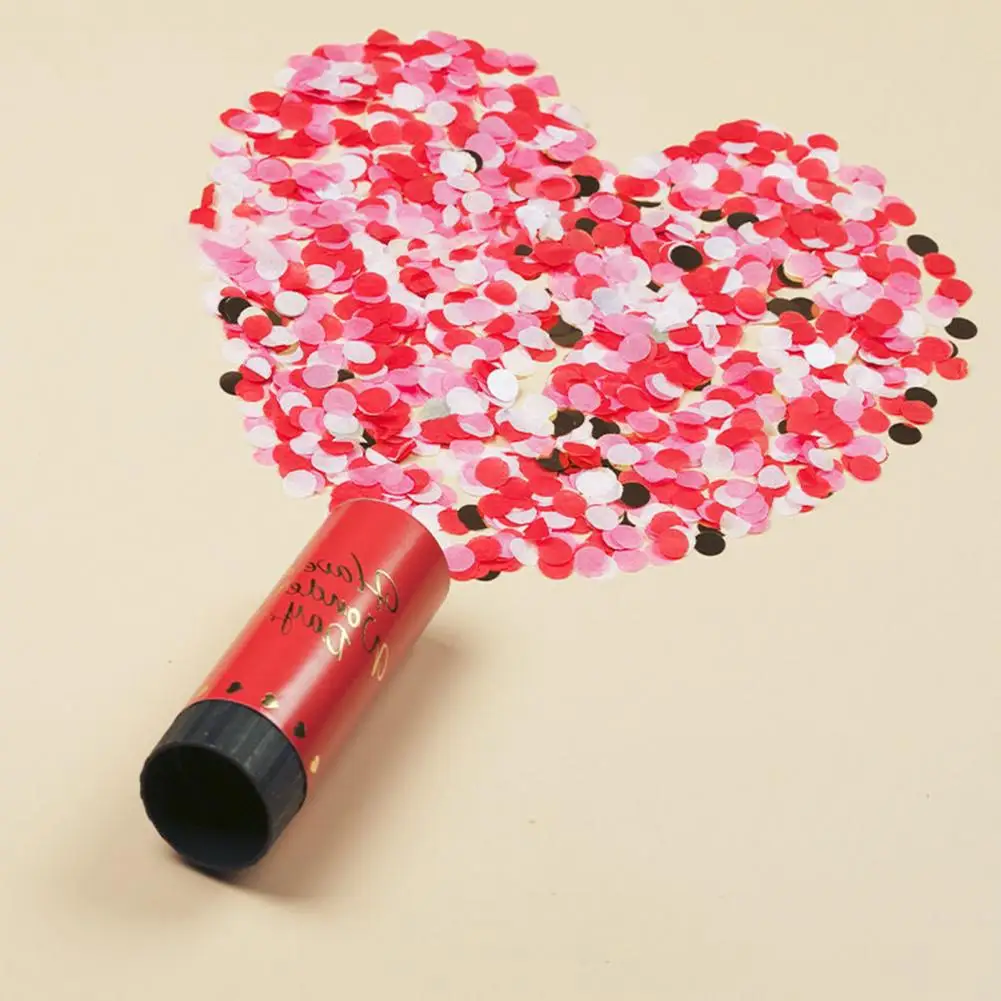 Festive Confetti Cannon Air Compressed Poppers Bridal Wedding Confetti Tube Birthday Party Christmas Decor Supplies