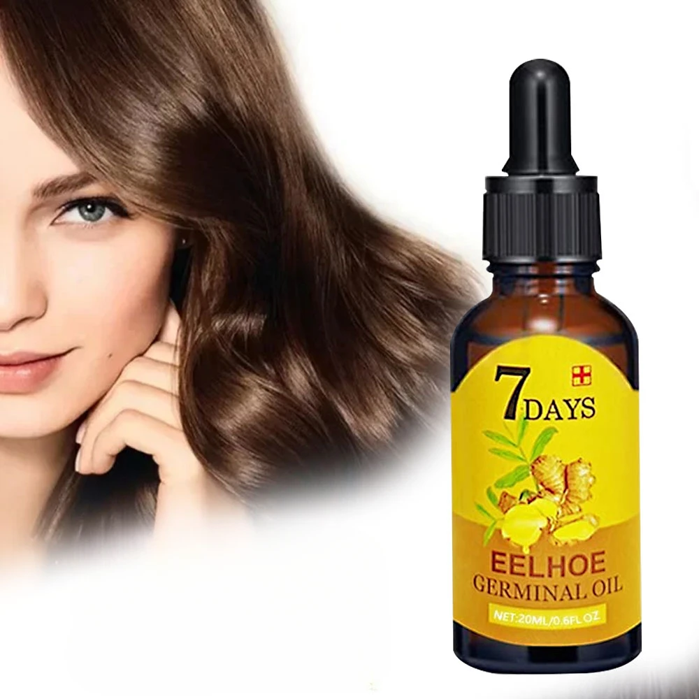 Hair Growth Oil Ginger Essential Hair Growth Oil Liquid Anti Hair Loss Baldness Remedy Boost Grow Thicker Care Scalp Treatment Product 40ml