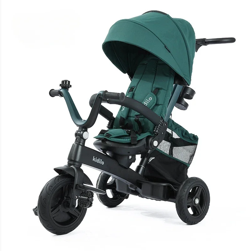 Rideable Three-wheeled Baby Stroller Multi-functional Children's Tricycle 3-6 Years Old Baby Stroller Carriage