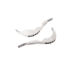 Universal Motorcycle Hand Guard Handle Protector for Off-road and Dirt Bikes (White)