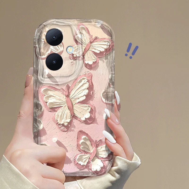 Butterfly Pattern Shockproof Flexible TPU Protective Case