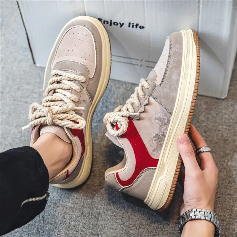 Men Trendy Casual Sneakers Comfortable Running Shoe Boys Student Sneakers Lightweight Outdoor Anti Slip Training Shoes for Men ﻿