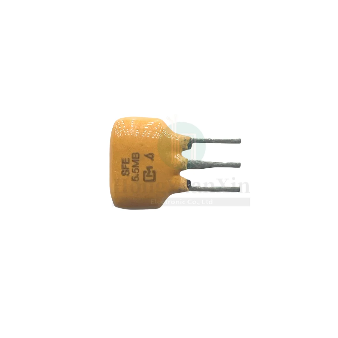 100PCS/ SFE5.5MB original Murata ceramic filter SFE5.5MBF 5.5MHZ 5.5M straight plug three-legged spot