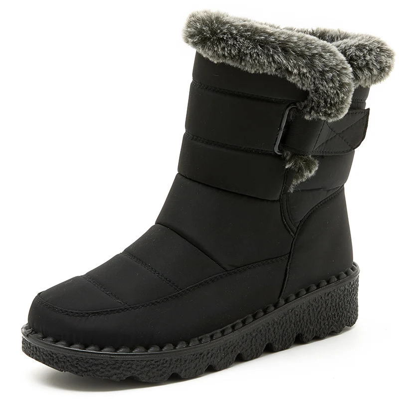 Women Boots Women Snow Boots With Heels Winter Shoes New In Luxury Designer Botte Femme Platform Winter Female platform boots,women boots