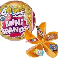 5 Surprise ball  Mini Brands toy Gold Mystery Capsule Real Miniature Brands Collectible Toy PVC Surprise Egg Gifts 1
