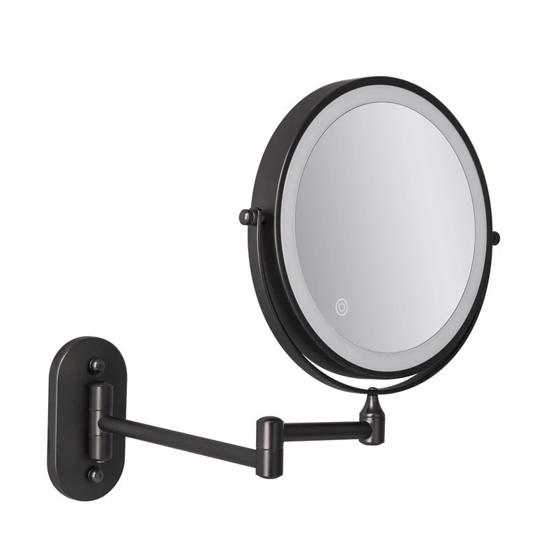 Max 52% OFF 8 inch Wall Mounted mart Makeup Magnifying Matte Mirror Black Golden