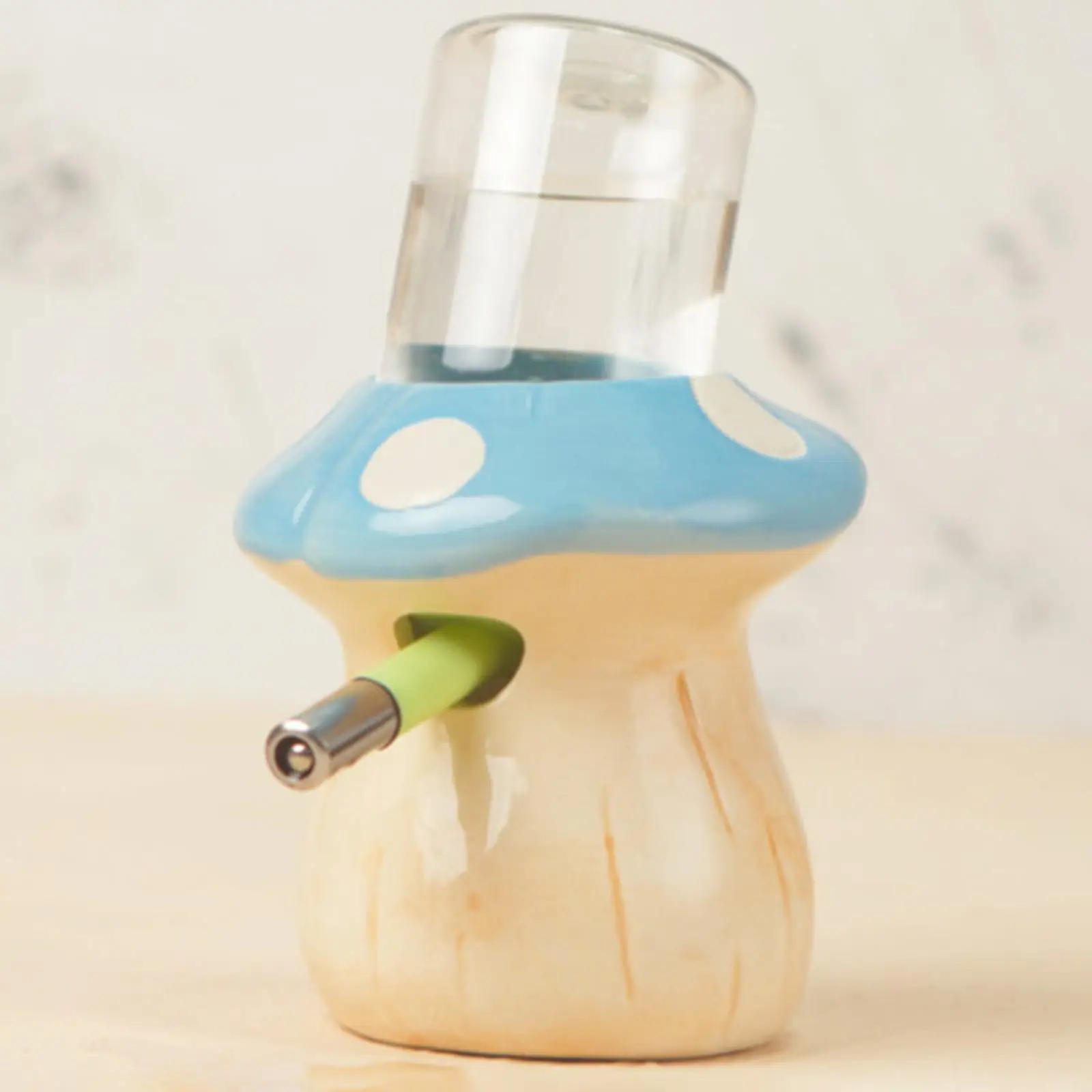 Small Animal Water Bottle Ceramic Mushroom Dispenser Pet Bottle Holder for Hamster Guinea Pig Hedgehog Cage Supplies Small Animal Water Bottle Ceramic Mushroom Dispenser Pet Bottle Holder for Hamster Guinea Pig Hedgehog Cage Supplies