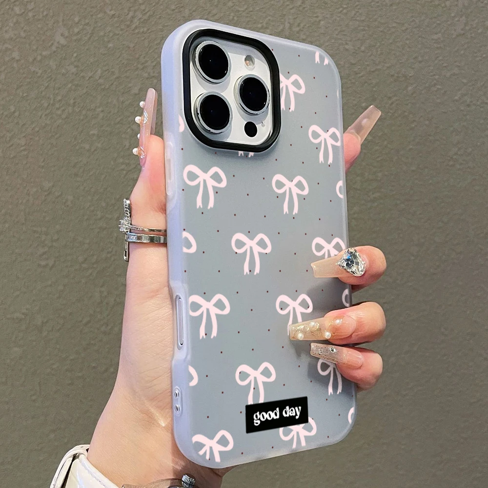 Bowknot Polka Dot Phone Case Cover