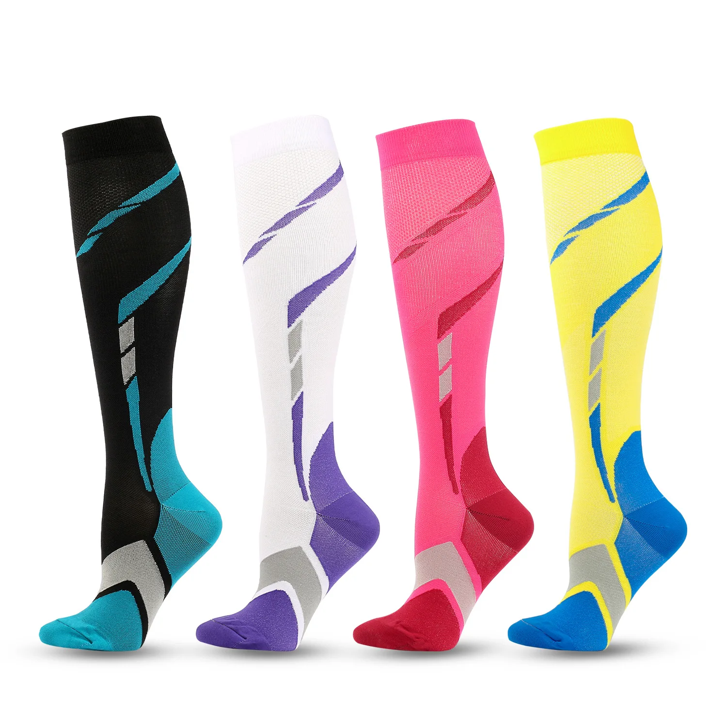 

New Men Cycling Socks Compression Socks for Women Man Basketball Running Football Non-slip Soccer Stockings Elastic Sports Socks