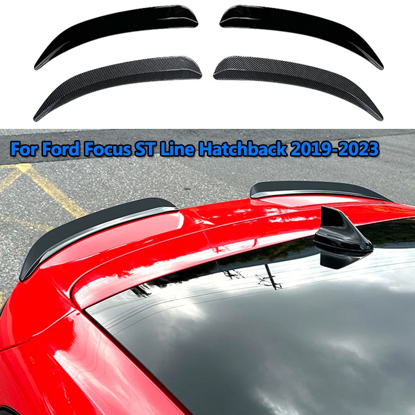 

Car Tail Wings Fixed Wind Spoiler Rear Wing Auto Decoration For Ford Focus ST Line Hatchback 2019-2023 2022 2021 Accessories