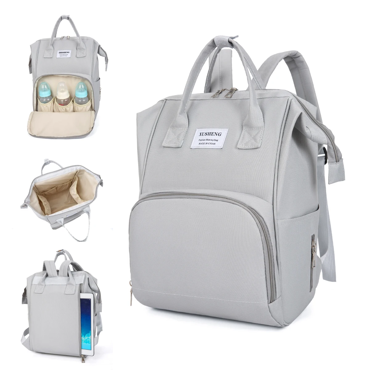 Mommy Bag, Small Size, Lightweight for Outings, Portable, Double Shoulder Mother and Baby Backpack, Stylish, High-Looking, Waterproof, Stain-Resistant, Maternity Bag for Commuting