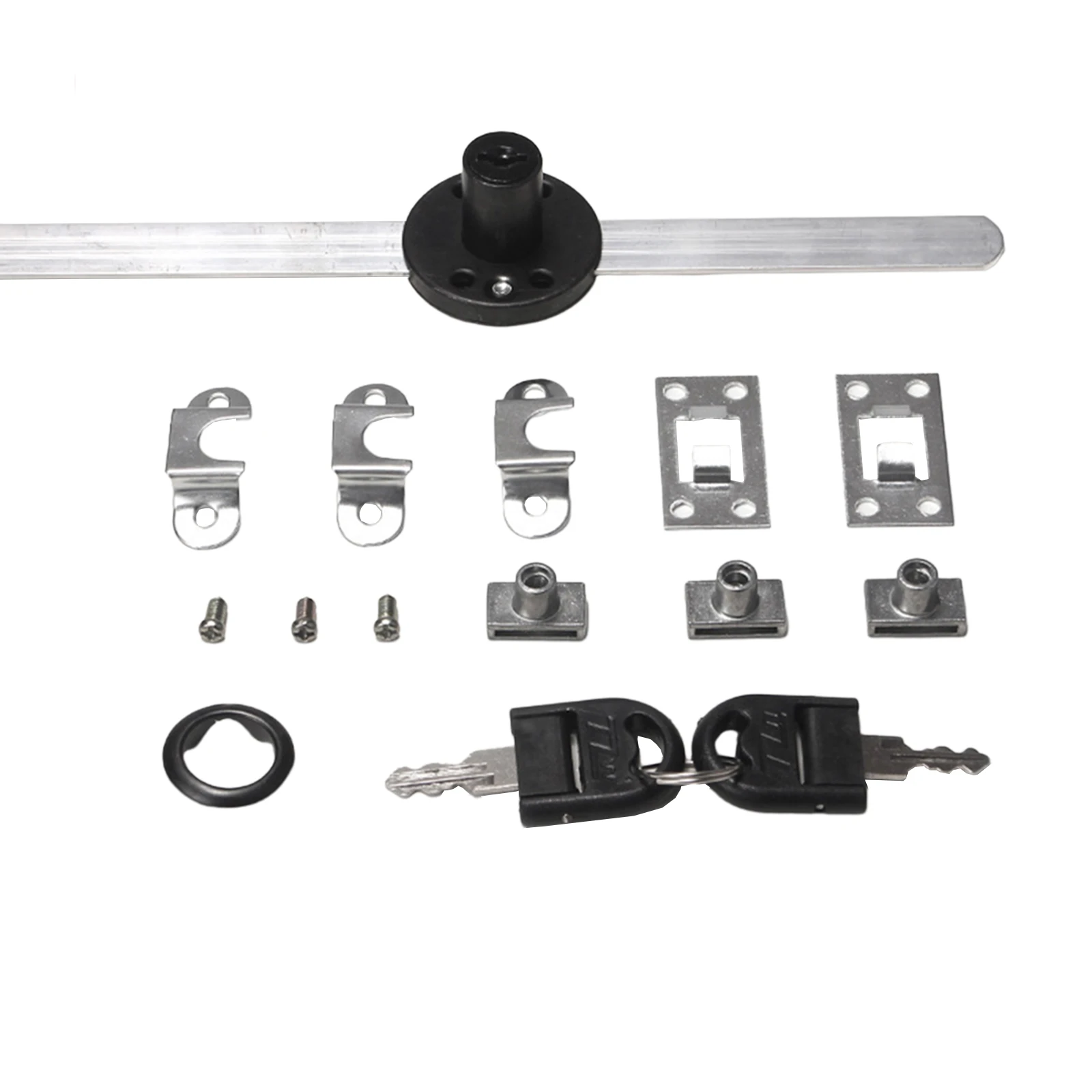Description Picture 2 of itemRust Resistant 16mm Drawer Lock With Key  Black Zinc Alloy  Easy Installation For Office Cabinets And File Drawers