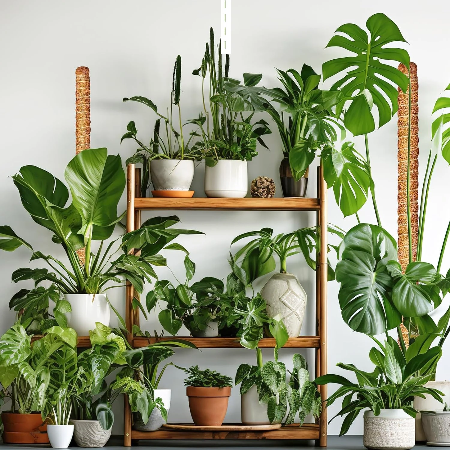 Moss Pole Plants 31 Inch Monstera Plant Support Stakes Climbing Outdoor Potted Plants Indoor Trellis Moss Pole plant stakes plant climbing support plant support racks
