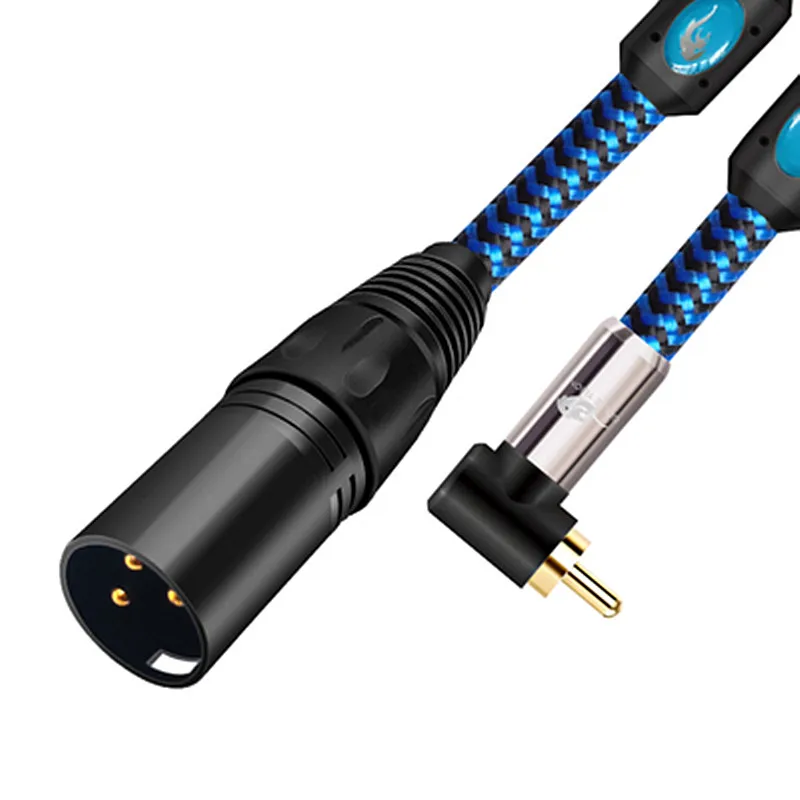 

RCA to XLR Male Unbalanced Audio Interconnect Cable for Mixer Consoles AV Receiver Amplifier XLR 3-Pin to RCA Speaker Cords