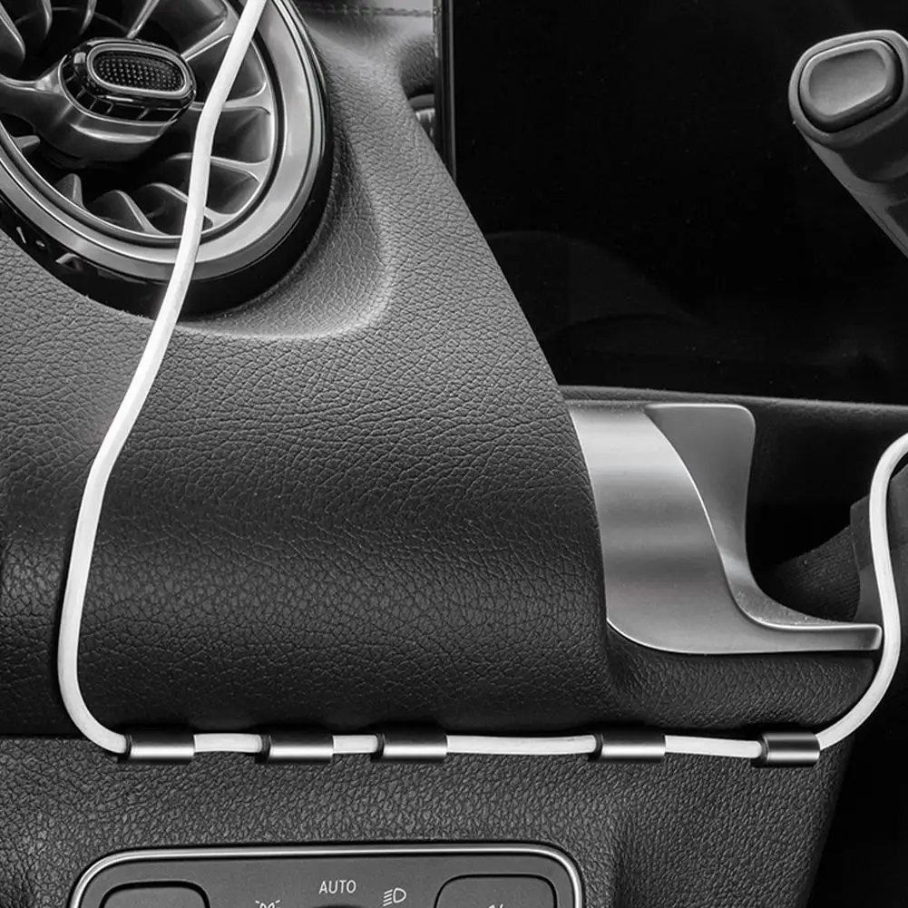 Universeller Kabelhalter fürs Auto, Starker Klebe-Drahtclip, Navigationskabel-Organizer, Desktop-Management-Fixierer für USB-Ladegeräte – Detail 12