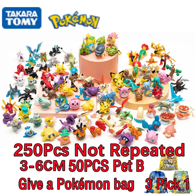 

Pokemon Figures Big Size 3-6CM Random 10/20/30/40/50PCS Action Model Cute Toys Genuine Pikachu Children Birthday Gifts Bluk Buy