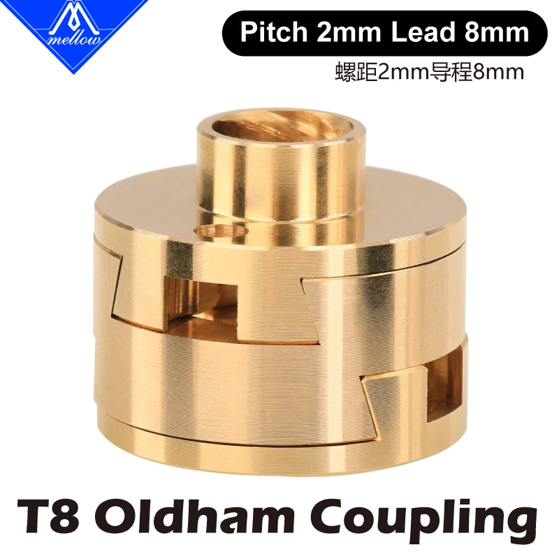 Voron-genuine Impressora 3d Vzbot Acoplamento Oldham para Blv Voron Hot Bed Parafuso Z-axis nf t8