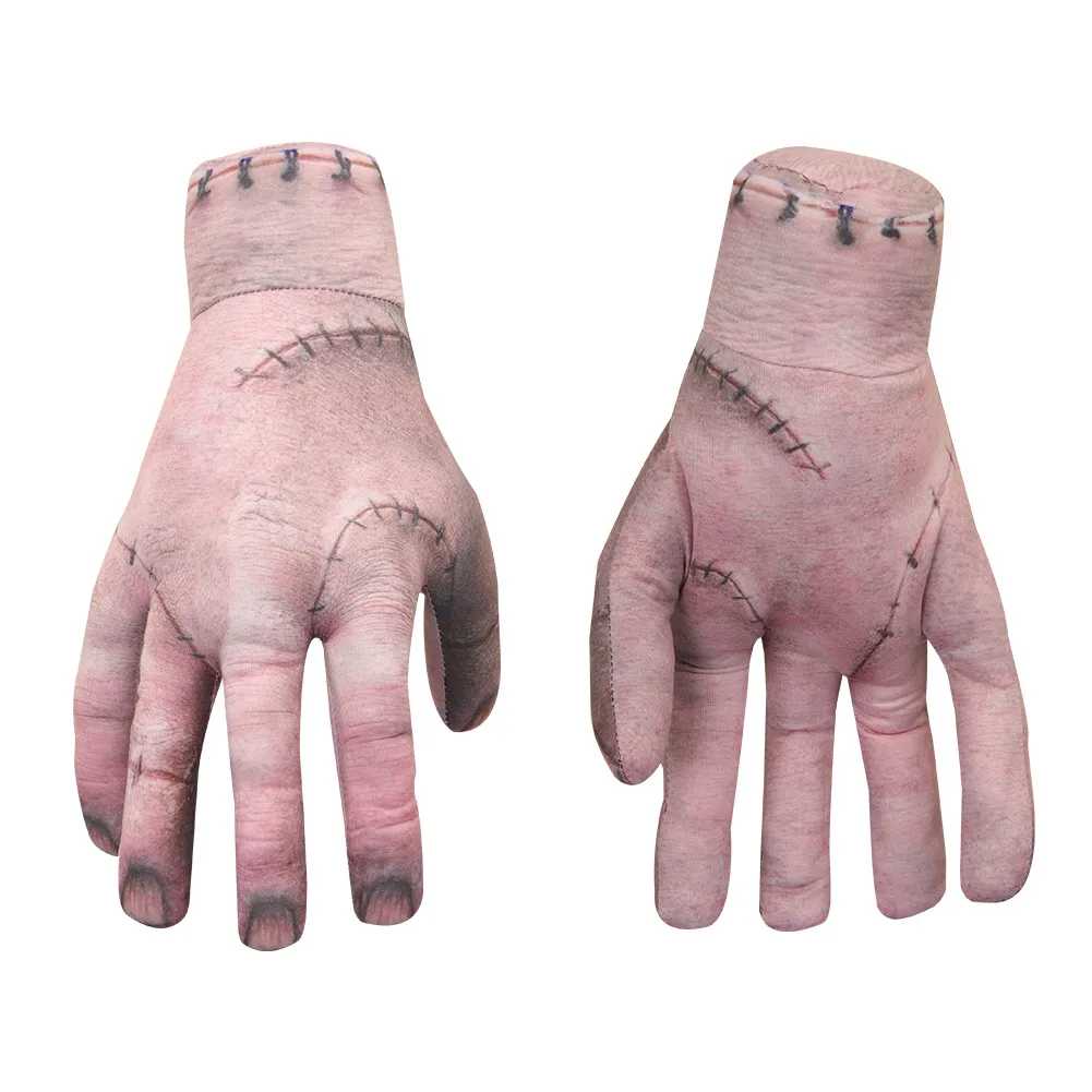 

Wednesday Addams Cosplay Thing Hand Figurine Ornament Sculpture Home Desktop Craft Halloween Toy Costume Prop Accessories