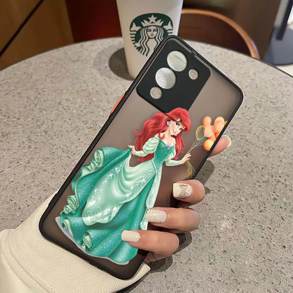 thumbnail image 1 of Funda mate para infinix NOTE 12 G96 11 10 8I 8 7 SMART 4 SPARK 8 8P 5 6 PRO S5 Funda Coque Capa Shell Anime princesa sirena, 1 of 5