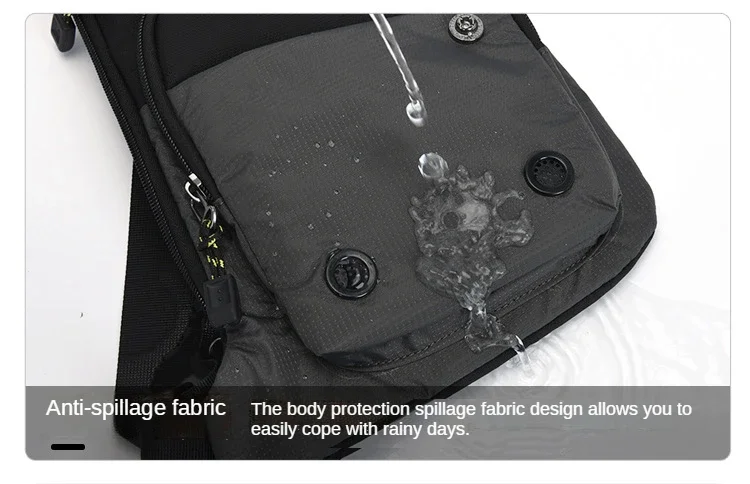 Men‘s New Trendy Casual Shoulder Bag Leisure Travel Sports Outdoor Pack Messenger Crossbody Sling Chest Bag Pack for Male Female