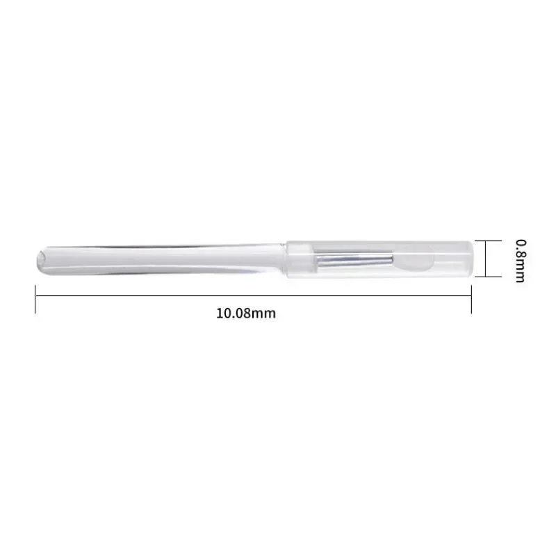 Nail Arts Silicone Applicator Sticks Reusable Chrome Glitter Applying Manicure Tool New Easy-Daub Pigment Silicone Nail Brush 6
