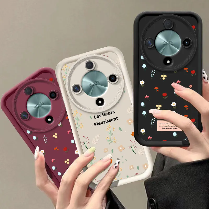 Romantic Flower Shockproof Soft Silicone TPU Protective Case