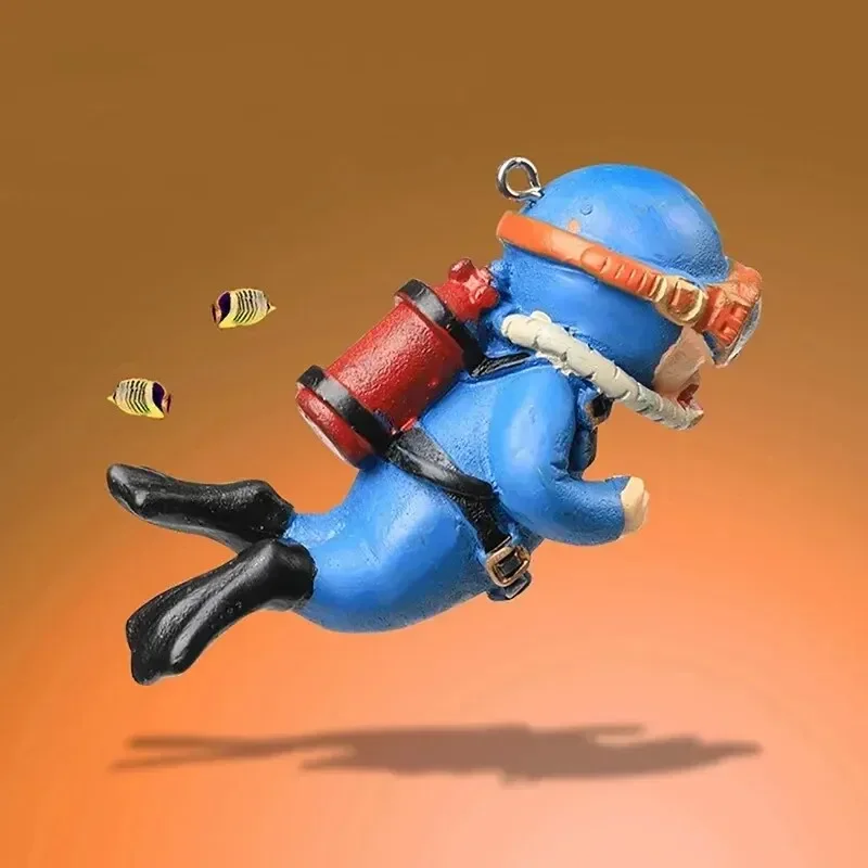 Floating Diver Aquarium Ornament 3