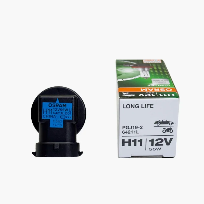 OSRAM H11 Original Long Life Halogen Headlight Bulb - 12V 55W
