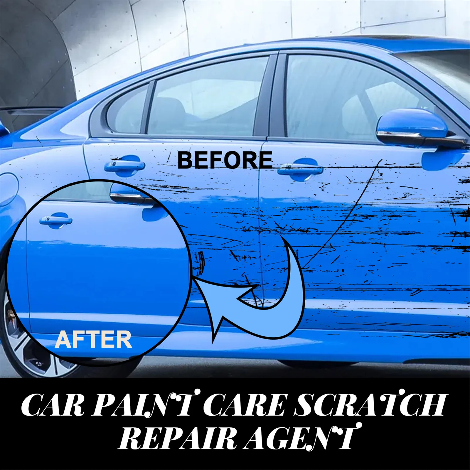 Car Scratch Remover Car Paint Restorer And Decontamination Clean Detailing Supplies For Removing Mild Paint Scrapes Scuffs Car Scratch Remover