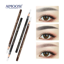 

1Pcs Eyebrow Pen 5 Colors Semi Permanent Makeup Tattoo Microblading Dark Brown Eyebrow Pencil Cosmetic Beauty Women Supplies