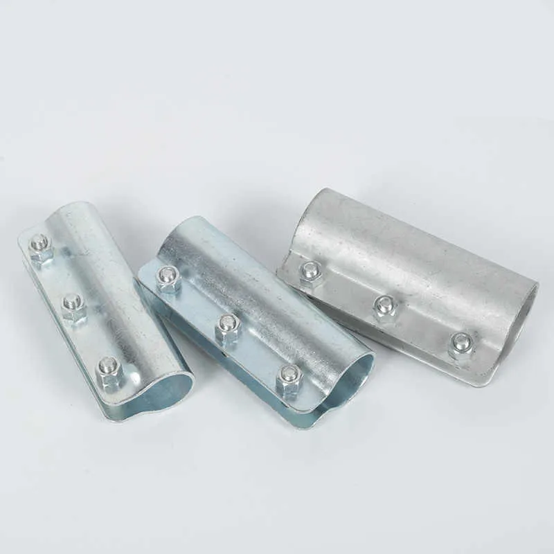 1 Pcs 25mm steel pipe connector, fixing component, galvanized pipe external joint, fixing clip fastener
