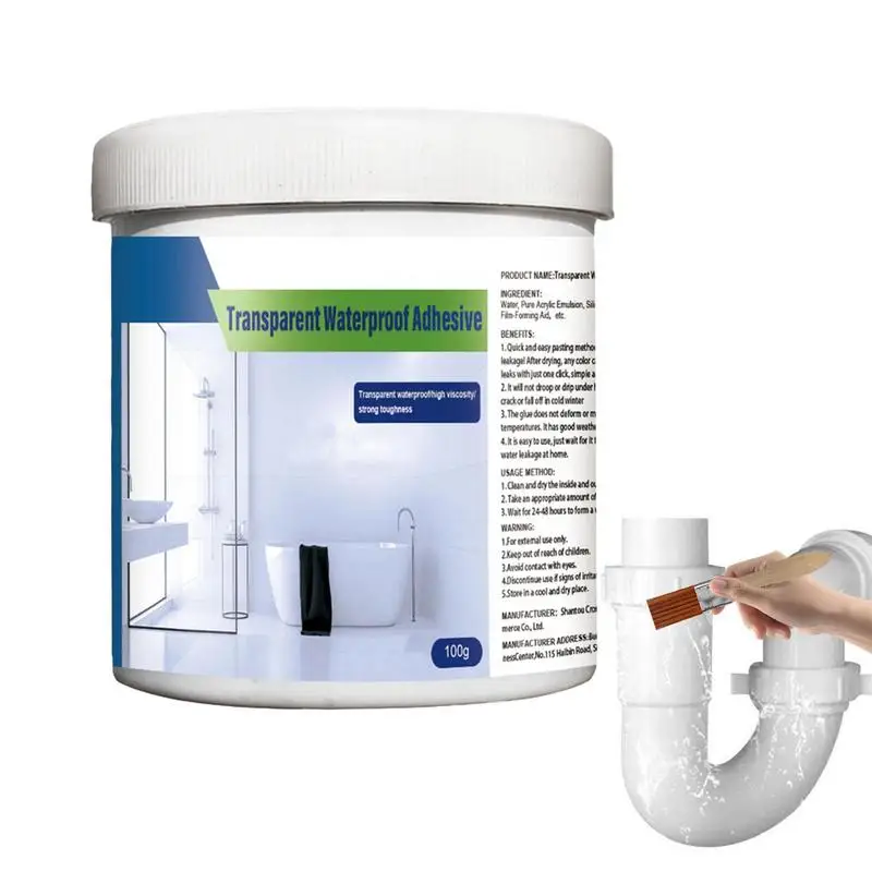 

Bathroom Transparent Waterproof Glue Agent Insulating Adhesive Sealant Leak Proof Paint Strong Bonding Coating For Home Repair