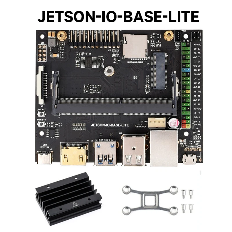 

For Jetson Nano IO Base Lite AI Development Kit Expansion Board With Heatsink For Programmingrobot Replacement Parts Kit