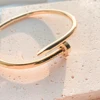 eManco Classic Punk Rivet Bracelets Feminine Simple Fashion Bracelet Stainless Steel Screw Bangles Ladies Gift 5
