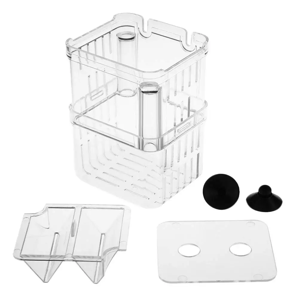 Fish Aquarium Aquarium Fish Breeder Box Durable Betta Fish Tank Breeding Isolation Box Hatching Incubator For Baby Shrimp
