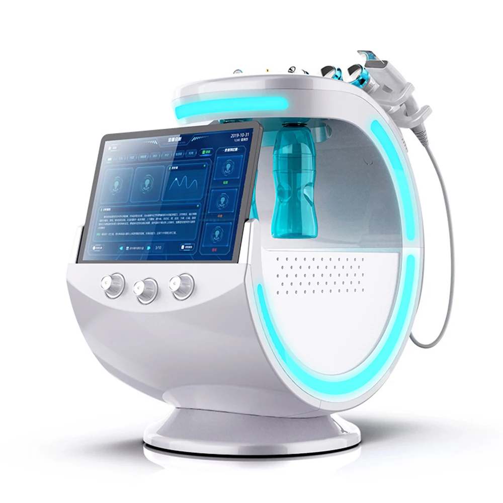 

Massage Products Whitening Ultrasonic RF Face Neck Lifting Massager Micro Microdermabrasion Hydra Bubble Facial Machine