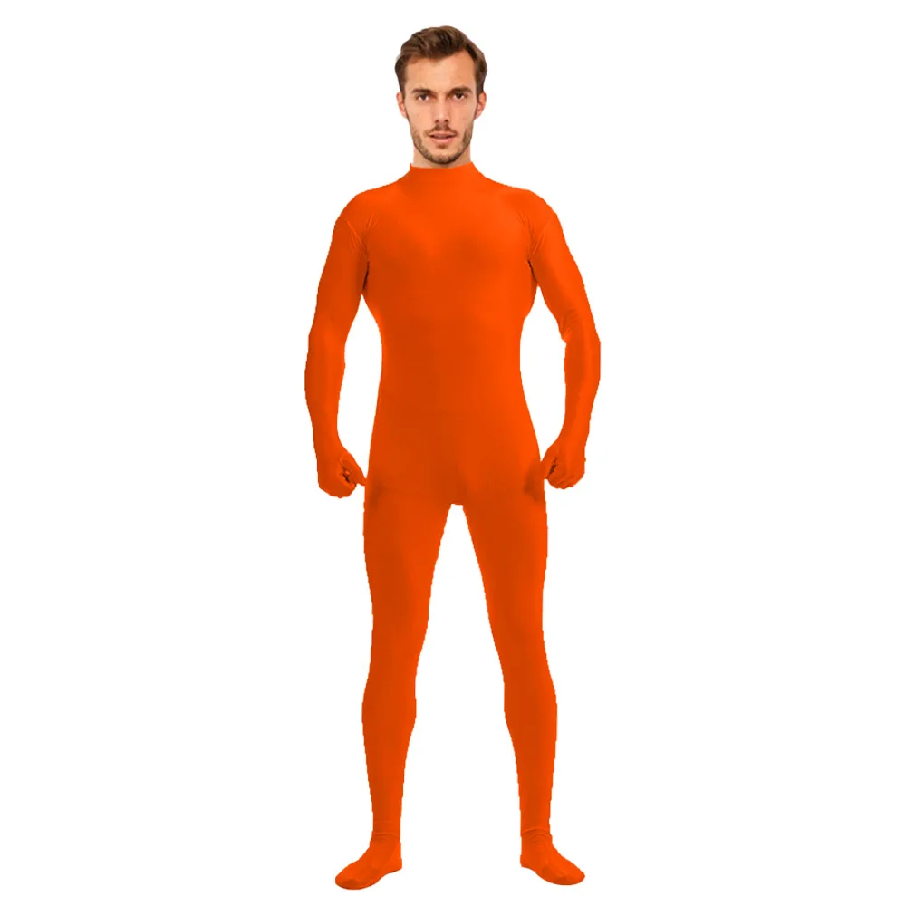Cross-border Hot-selling Tights Half-pack Onesie Zentai Solid Color Clothes Dance Clothes Stage Performance
