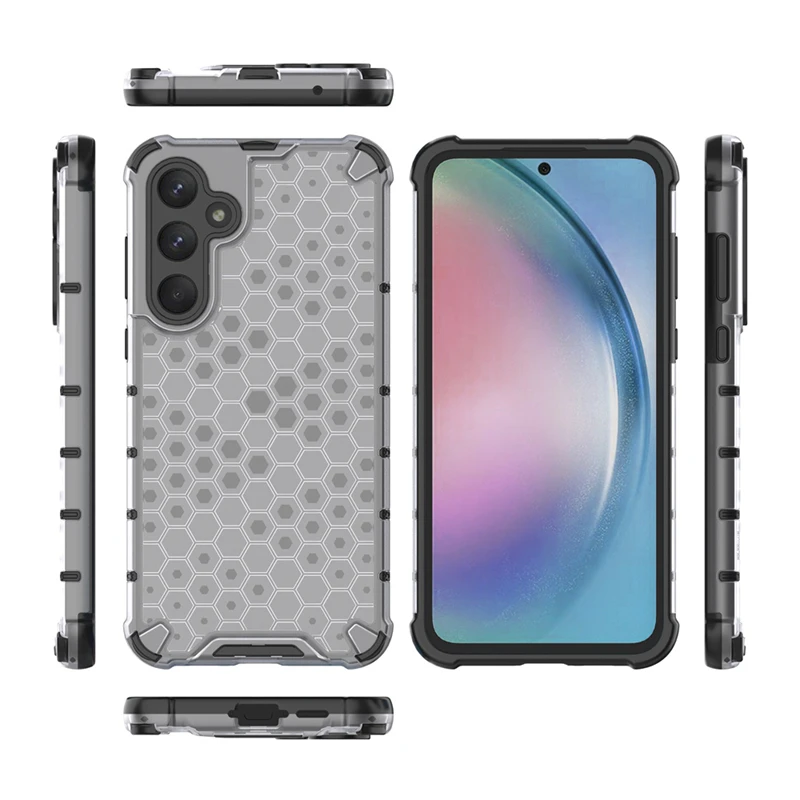Armor Shockproof Bumper Phone Case with Clear Back Cover