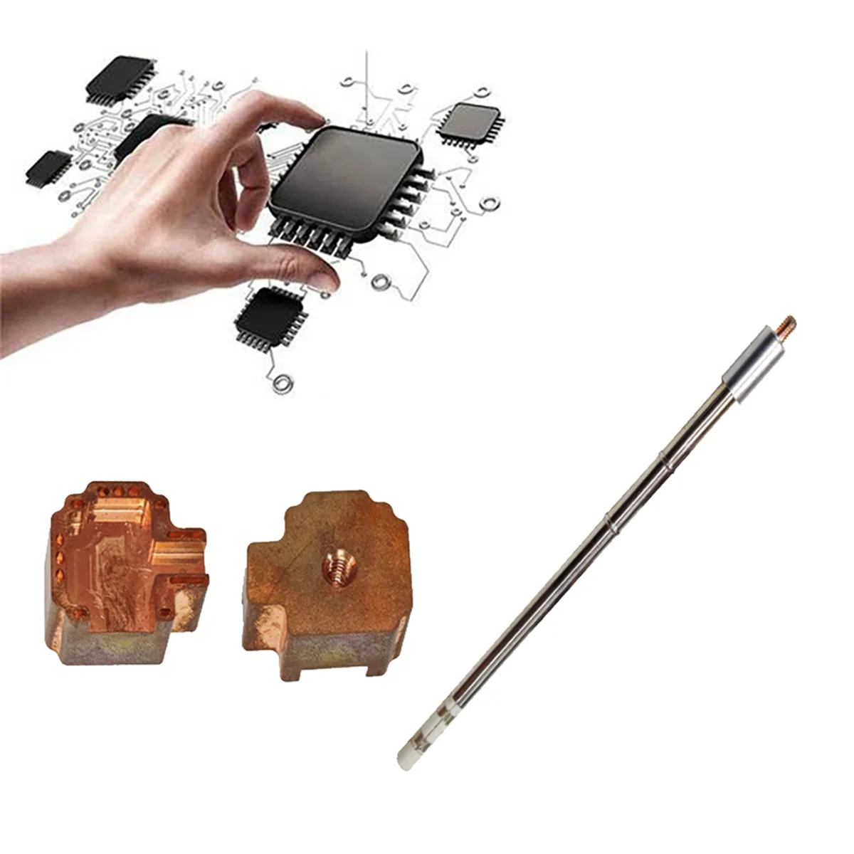 Punta Soldador Punta De Soldador De Acero Inoxidable Para Controladores -PS4 -PS5 Y Punta Soldador Mandos Consola