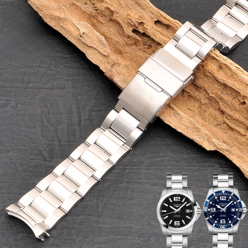 Per Longines Accessori Anti-Allergia Uomo Gentleman Business 4143 Dial Conquest L3.781 782 642 Serie 21Mm Cinturino