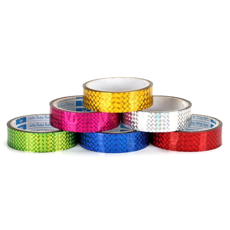 1PC 30M Rhythmic Gymnastics Ring Decoration Holographic Glitter Tape Artistic Hoops Stick Stickers Flash Tape DIY