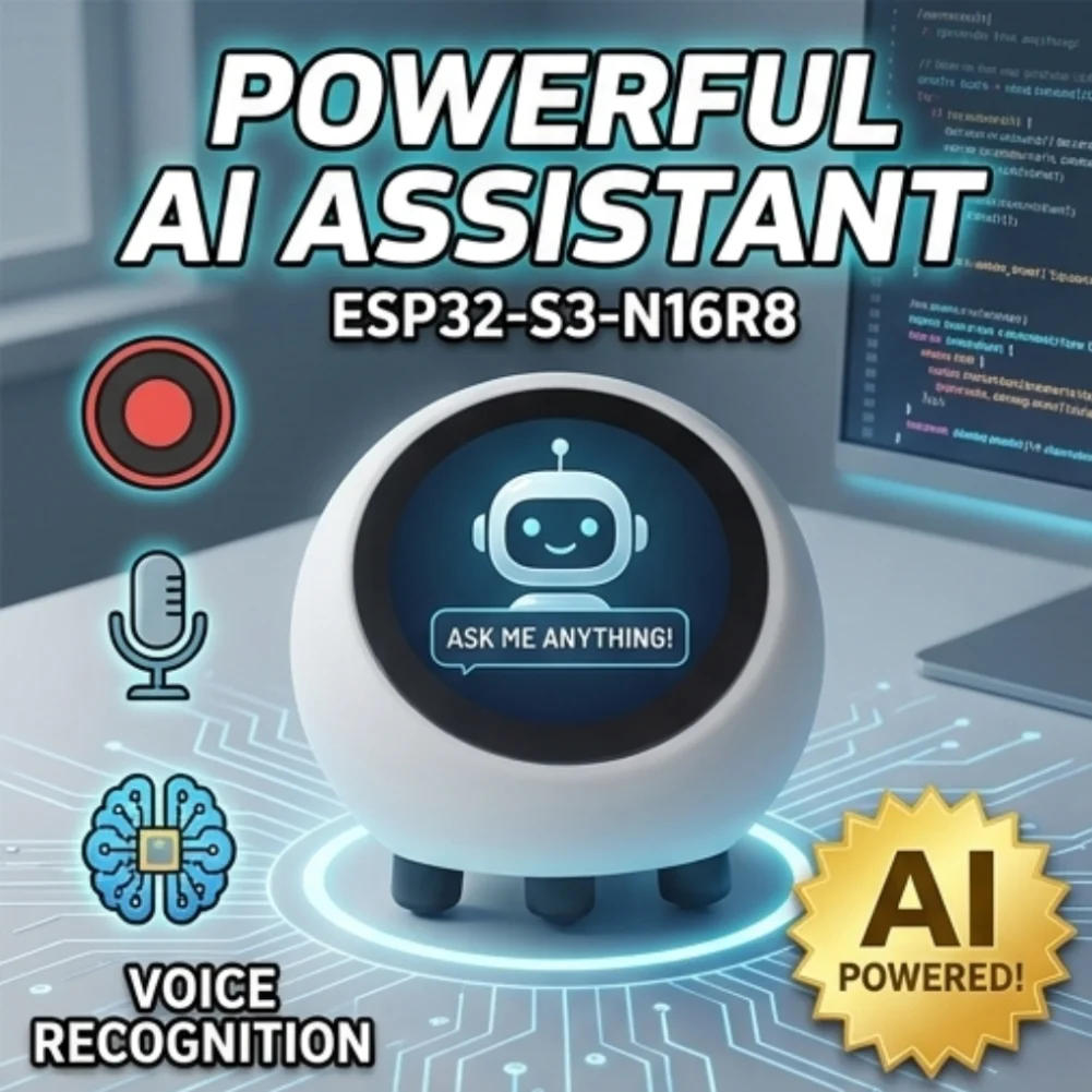 Robô Assistente com IA na mesa