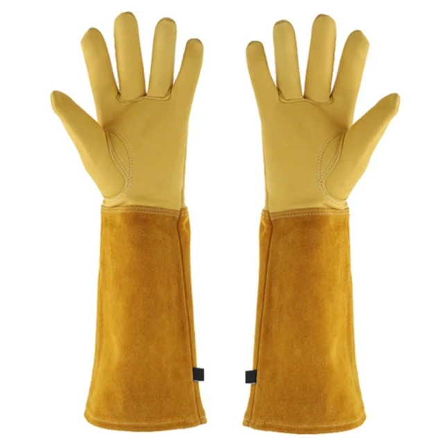 1 Pair Gardening Rose Pruning Gauntlet Heavy Duty Gloves Thorn Proof Long Sleeve Work Welding Garden Gloves 1 Pair Gardening Rose Pruning Gauntlet Heavy Duty Gloves Thorn Proof Long Sleeve Work Welding Garden Gloves