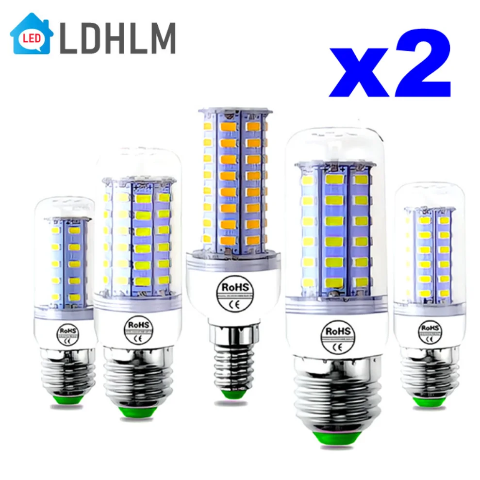 

2PCS 220V E27 Led Lamp G9 Led Candle Light Bulb E14 Corn Lamp GU10 Led 3W 5W 7W 9W 12W 15W Bombilla B22 Chandelier Lighting 240V