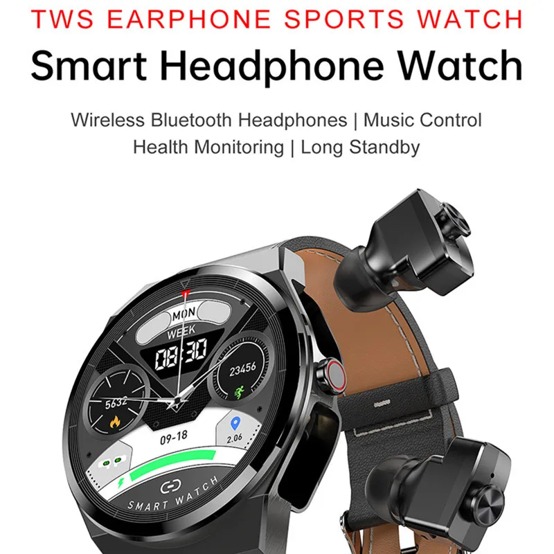 JM08 Ʈ ġ ̾  TWS 2 1  ȭ    ̾  ƮϽ Smartwatch
