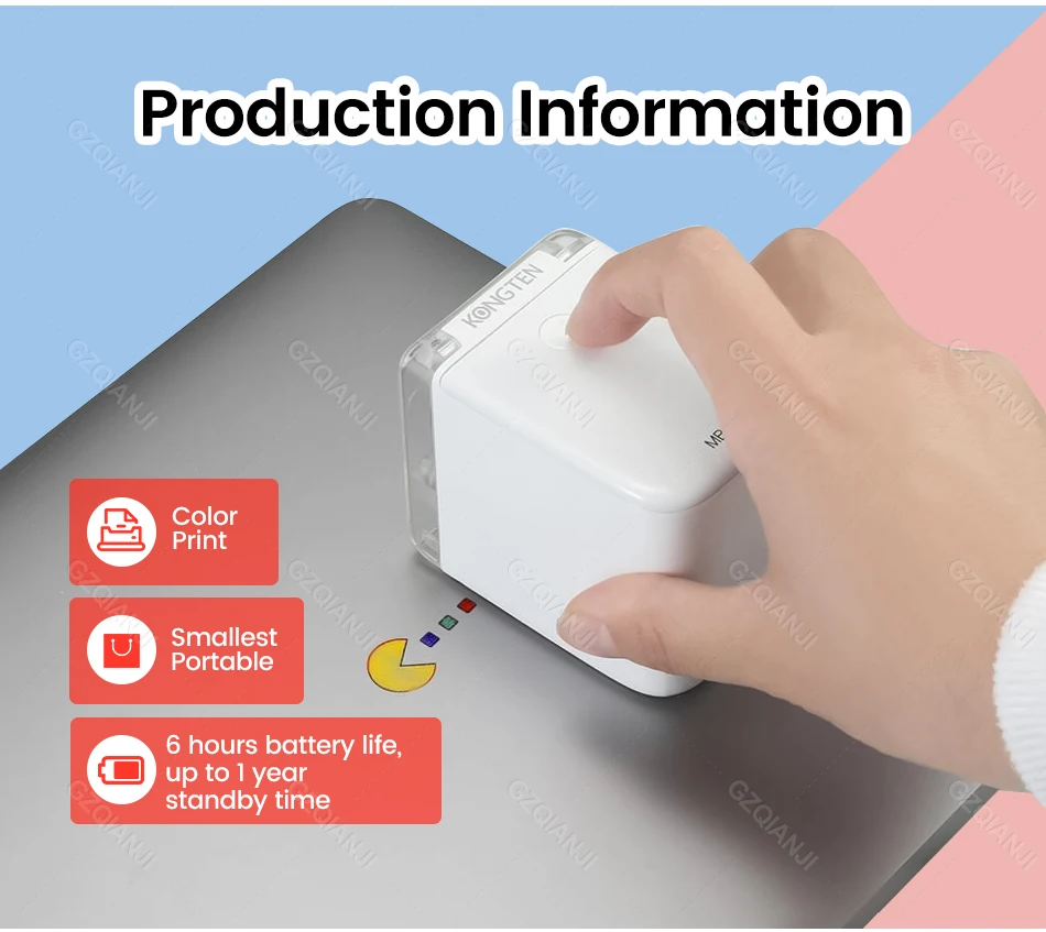 Mobile Color Printer Machine Handheld Portable Mini Printer with Cartridge WIFI USB Connection Printer Home Office Printer best mini portable printer