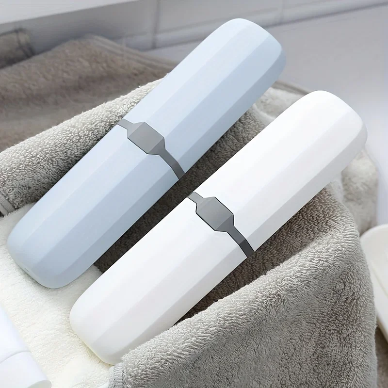1pc Multifunctional Portable Travel Toothbrush Storage Container Box Toothbrush Carrying Box Trip Home School Business Camp
