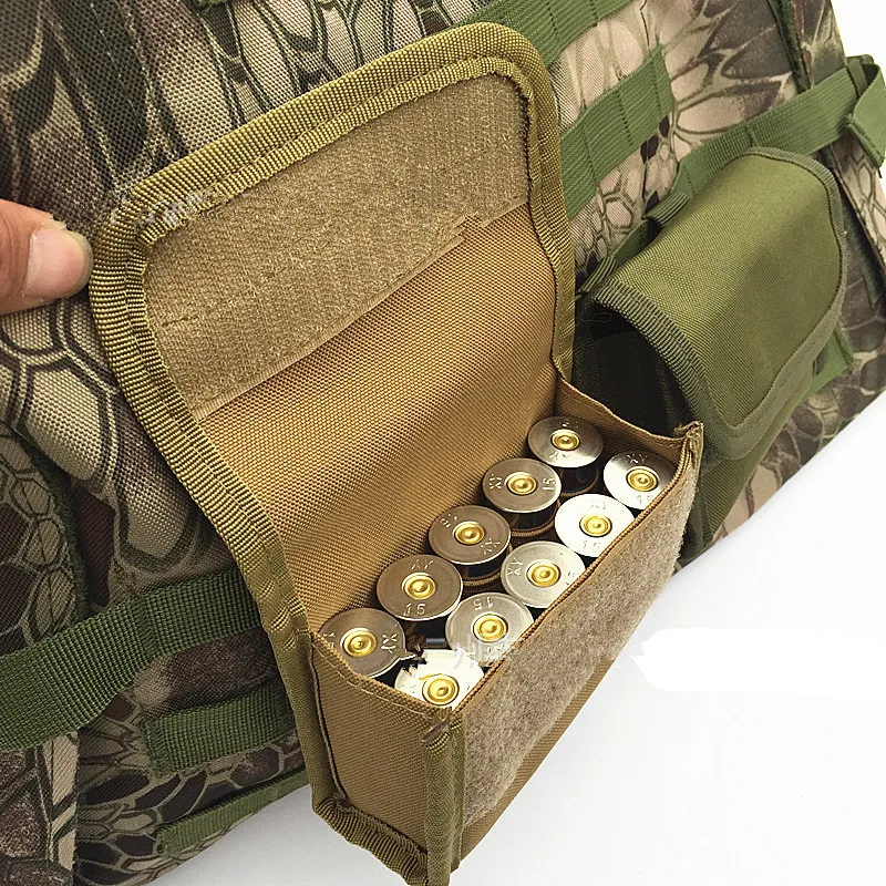 전술 샷건 샷셸 재장전 거치대 몰 파우치, 탄약 라운드 카트리지 거치대, 12 게이지, 20G 탄창 파우치용, 10 라운드