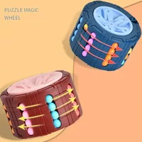 3D Cylinder Cube Toy Magical Bean Gyro Rotate Slide Puzzle Games Relieve Stress Children Educational Montessori Infant Toys Gift 1